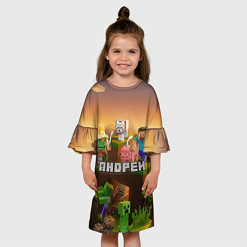 Детское платье Андрей Minecraft / 3D-принт – фото 3