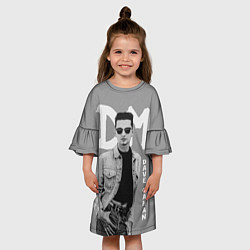 Платье клеш для девочки Dave Gahan - Depeche Mode, цвет: 3D-принт — фото 2