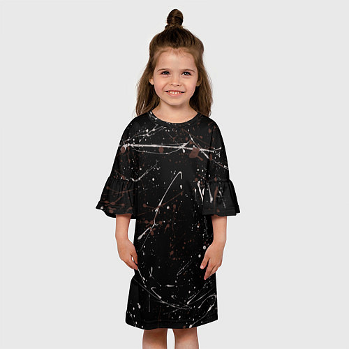 Детское платье Малярные пятна / 3D-принт – фото 3