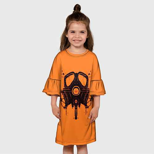 Детское платье Маска пиротехника / 3D-принт – фото 3