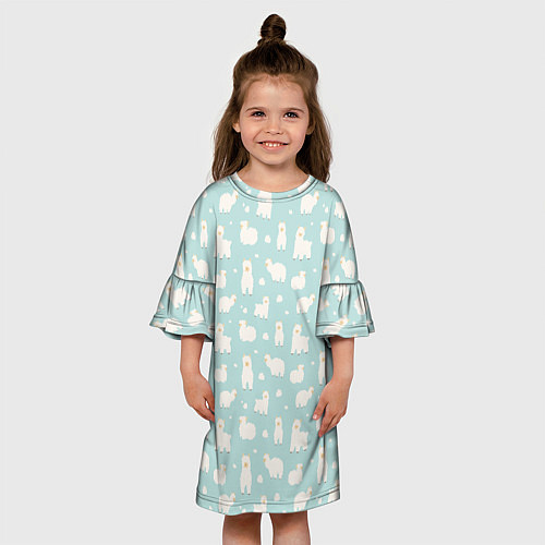 Детское платье Blue Alpacas / 3D-принт – фото 3
