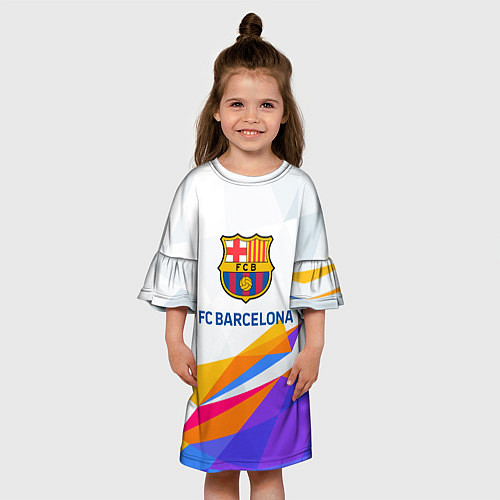 Детское платье Barcelona цветные геометрии / 3D-принт – фото 3