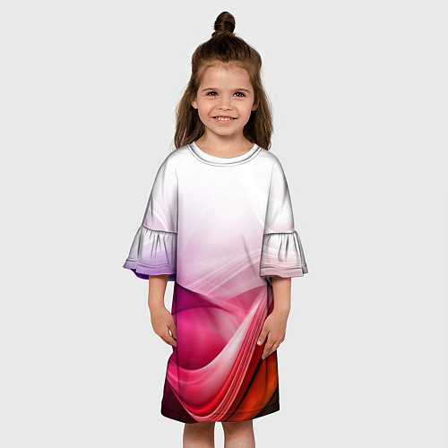 Детское платье Кремовый дизайн / 3D-принт – фото 3