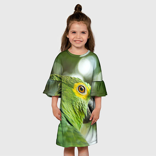 Детское платье Попугaй / 3D-принт – фото 3