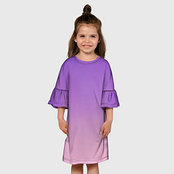 Платье клеш для девочки Раннее утро, цвет: 3D-принт — фото 2