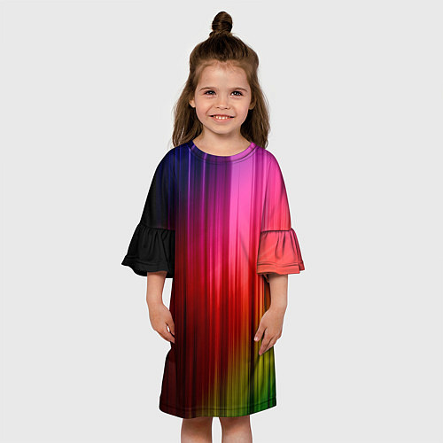 Детское платье Цветной спектр / 3D-принт – фото 3