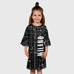 Платье клеш для девочки Milano - autumn - winter 2025, цвет: 3D-принт — фото 2