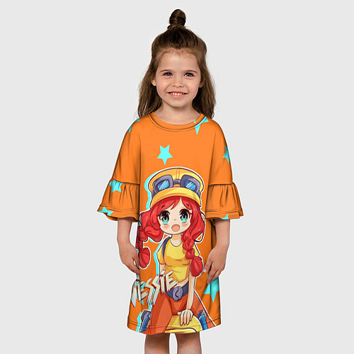 Детское платье Джесси из Бравл Старс / 3D-принт – фото 3