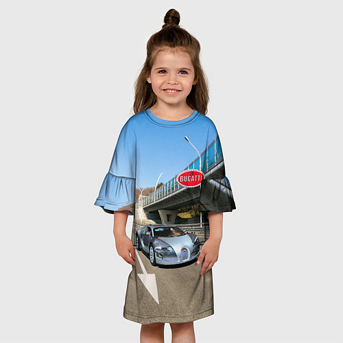 Детское платье Бугатти на трассе / 3D-принт – фото 3