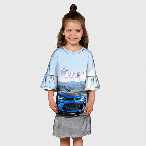 Детское платье Chevrolet Camaro ZL 1 - Motorsport / 3D-принт – фото 3