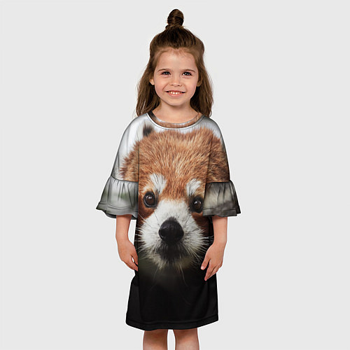 Детское платье Малая панда / 3D-принт – фото 3