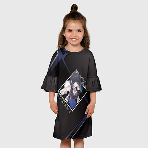 Детское платье Е Лань в ромбе / 3D-принт – фото 3