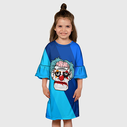 Детское платье Зомби - клоун / 3D-принт – фото 3