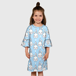 Платье клеш для девочки Мимизайки, цвет: 3D-принт — фото 2