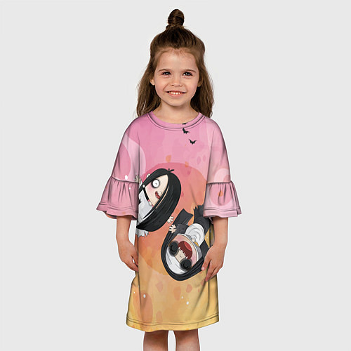 Детское платье HALLOWEEN ХЭЛЛУИН / 3D-принт – фото 3