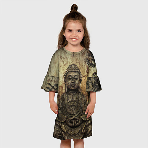 Детское платье Статуя Будды / 3D-принт – фото 3
