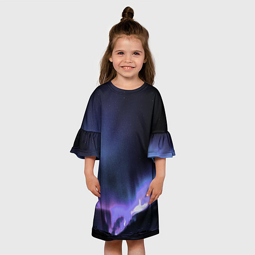 Детское платье Northern lights / 3D-принт – фото 3