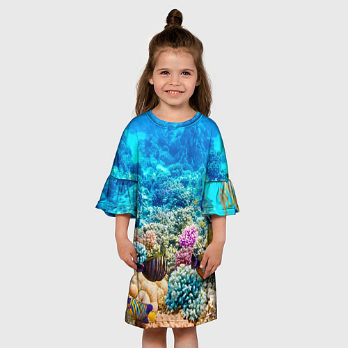 Детское платье Дно морское / 3D-принт – фото 3