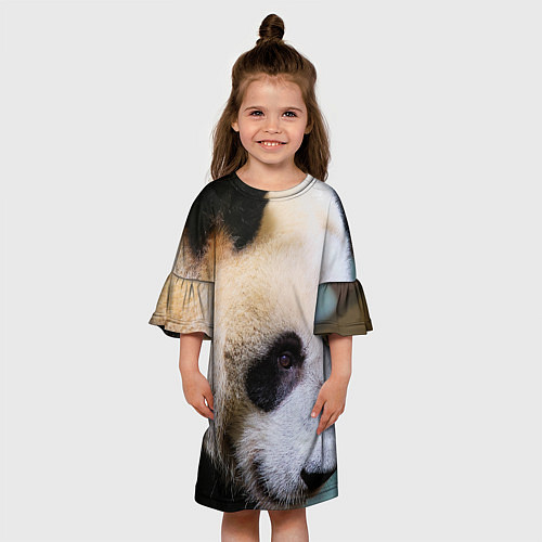 Детское платье Загадочная панда / 3D-принт – фото 3
