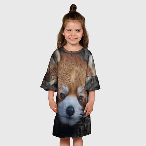 Детское платье Крaсная панда / 3D-принт – фото 3
