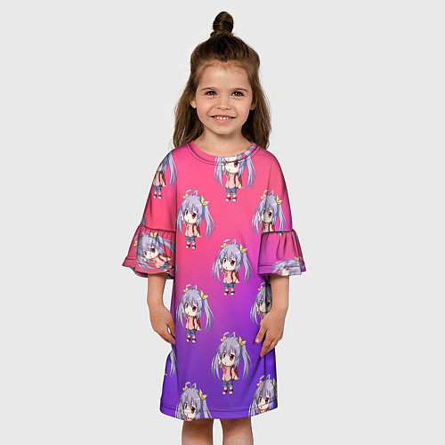 Детское платье Узор с Рэнгэ - Деревенская глубинка / 3D-принт – фото 3