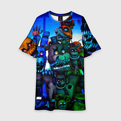 Платье клеш для девочки Five Nights at Freddys 4, цвет: 3D-принт