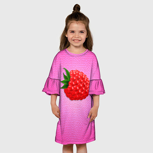 Детское платье Ягода малинка / 3D-принт – фото 3