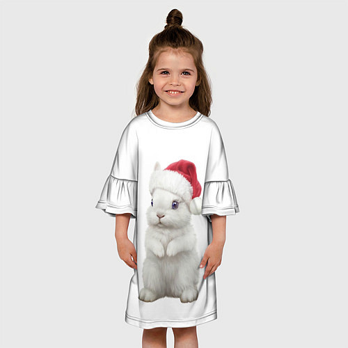 Детское платье Рождественский крольчонок / 3D-принт – фото 3