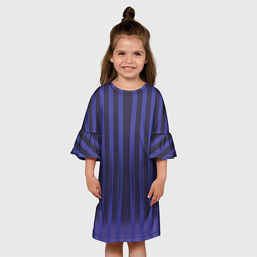 Детское платье Строгий узор в полоску, который стройнит / 3D-принт – фото 3
