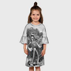 Платье клеш для девочки Томминавт и Клювик, цвет: 3D-принт — фото 2