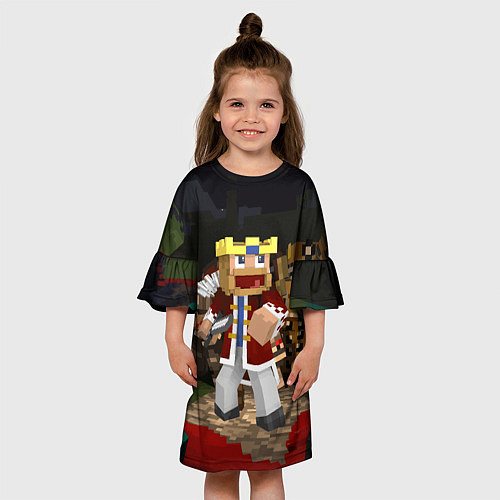 Детское платье Minecraft - warrior - video game - sword / 3D-принт – фото 3