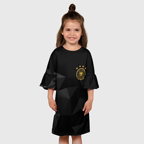 Детское платье Сборная Германии треугольники / 3D-принт – фото 3
