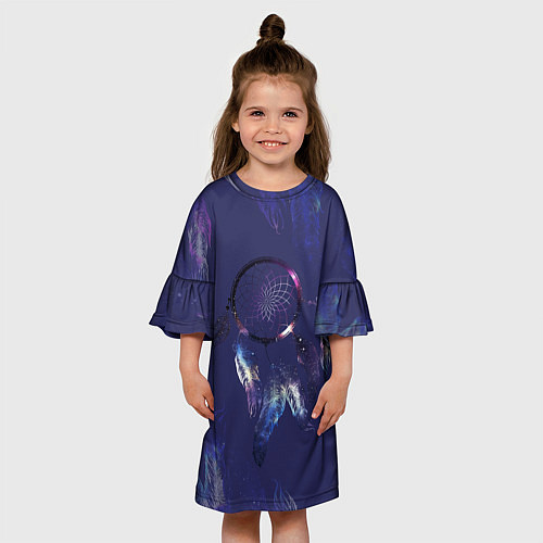 Детское платье Мистический абстрактный ловец снов / 3D-принт – фото 3