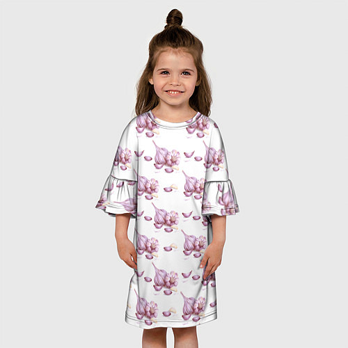 Детское платье Чеснок с зубчиками - паттерн / 3D-принт – фото 3