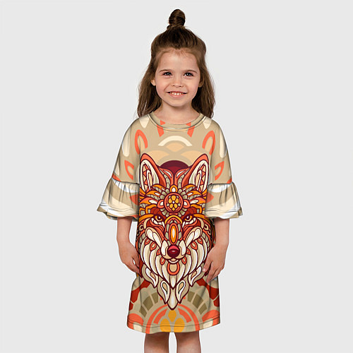 Детское платье Лиса Патрикеевна / 3D-принт – фото 3