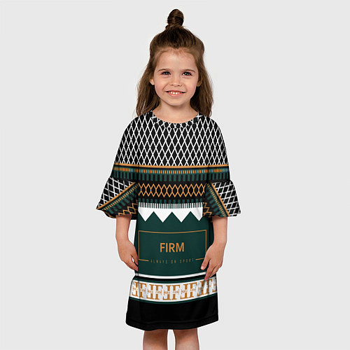 Детское платье FIRM как свитер из 90х / 3D-принт – фото 3