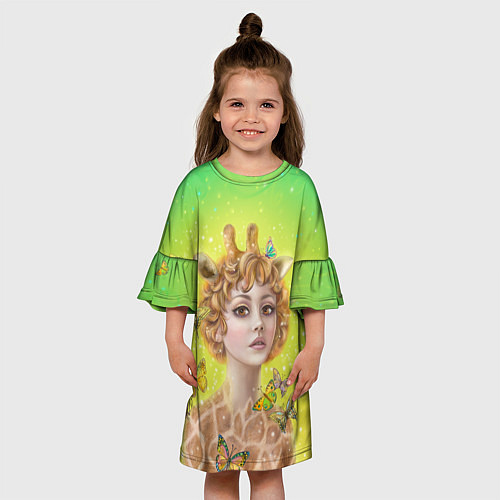 Детское платье Фэнтези эльф жираф / 3D-принт – фото 3