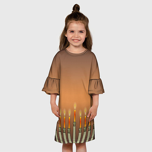 Детское платье Уютная Ханука и звезда Давида / 3D-принт – фото 3