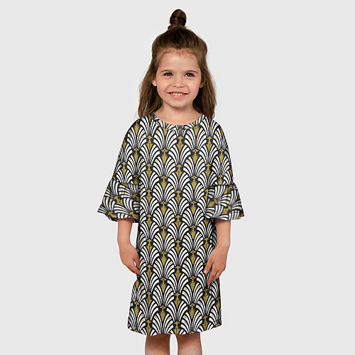 Детское платье Ар деко геометрический дизайн / 3D-принт – фото 3