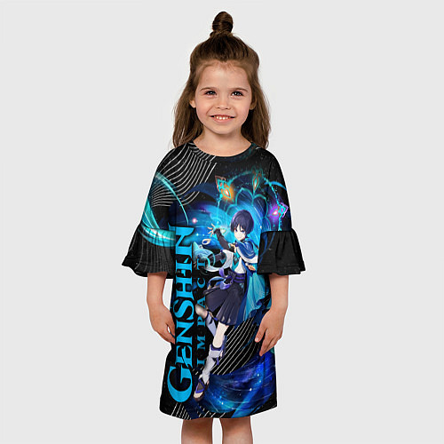 Детское платье Скарамуш - геншин импакт / 3D-принт – фото 3
