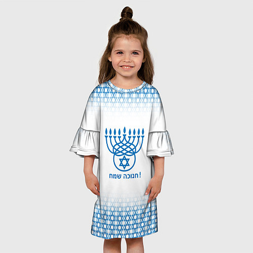 Детское платье Ханука весёлый праздник света / 3D-принт – фото 3