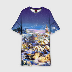 Детское платье Рождественская деревня