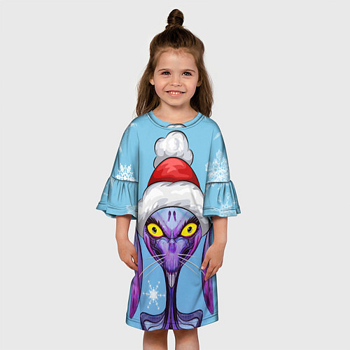 Детское платье Стремный кролик / 3D-принт – фото 3
