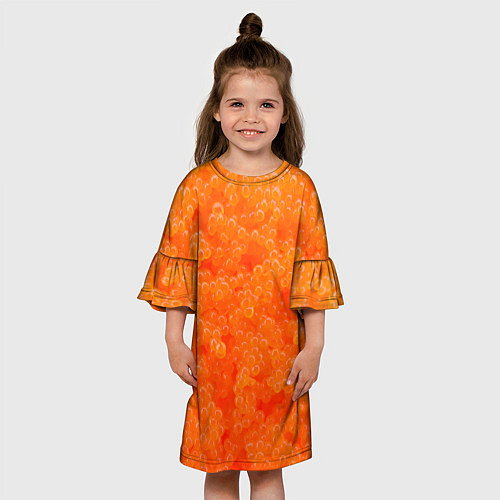 Детское платье Красная икорка / 3D-принт – фото 3