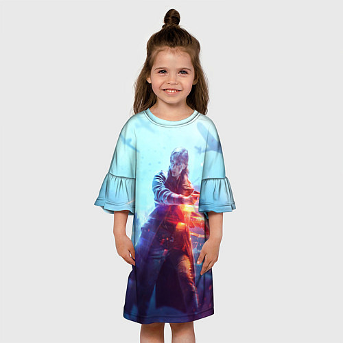 Детское платье Баттлфилд 5 девушка / 3D-принт – фото 3
