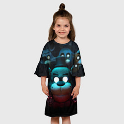 Платье клеш для девочки Фредди VR, цвет: 3D-принт — фото 2