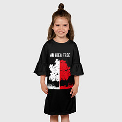 Платье клеш для девочки Дерево идей, цвет: 3D-принт — фото 2