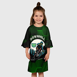 Платье клеш для девочки Downhill Extreme Sport, цвет: 3D-принт — фото 2