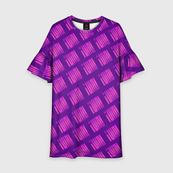Платье клеш для девочки Логотип Джи Айдл, цвет: 3D-принт