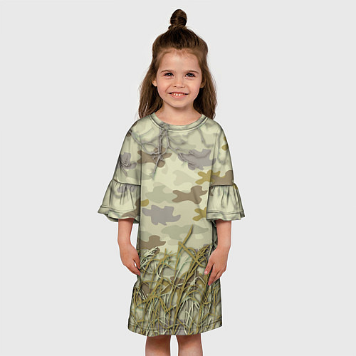 Детское платье Камуфляж охотника / 3D-принт – фото 3